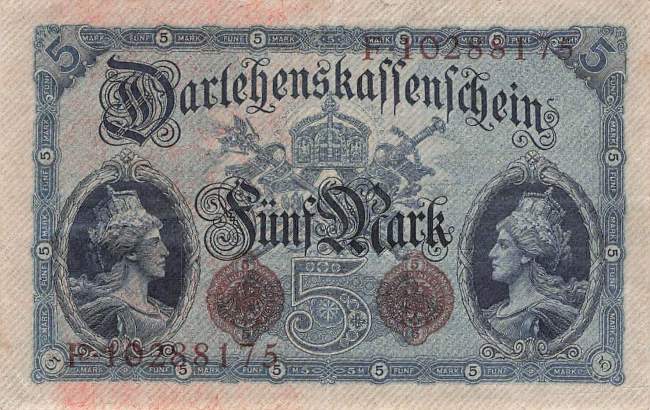 5 Mark 1914 ro.48c Serie F